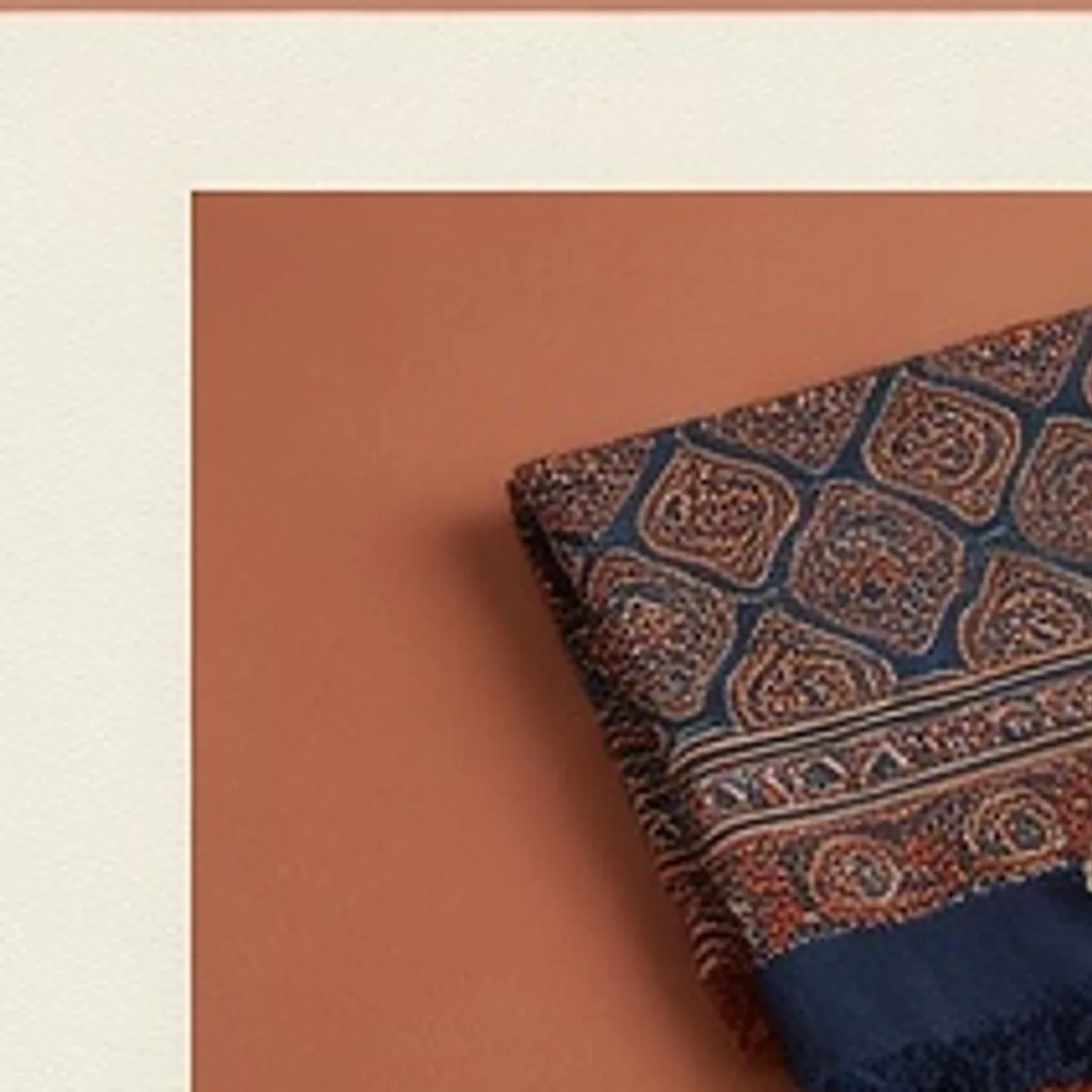 Indigo Hand-Block Printed Cotton Stack